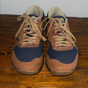 LEMS Trailhead Hiking sneakers Lace Up Leather Meah Blue and Navy Size 12